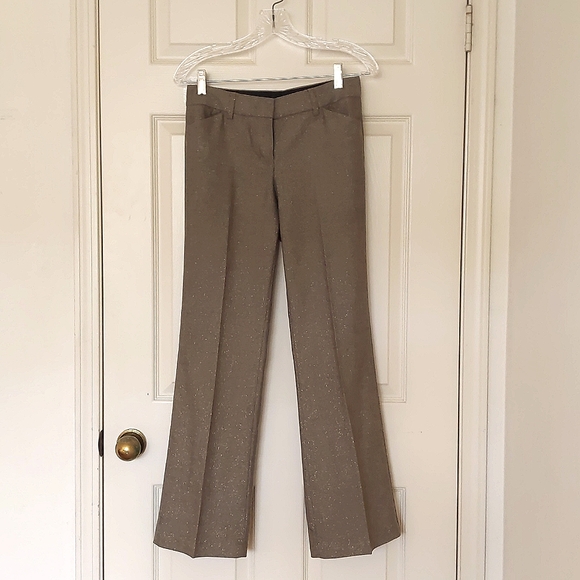 Express Design Studio Editor Dress Pant with sparkling gold. - Picture 7 of 8